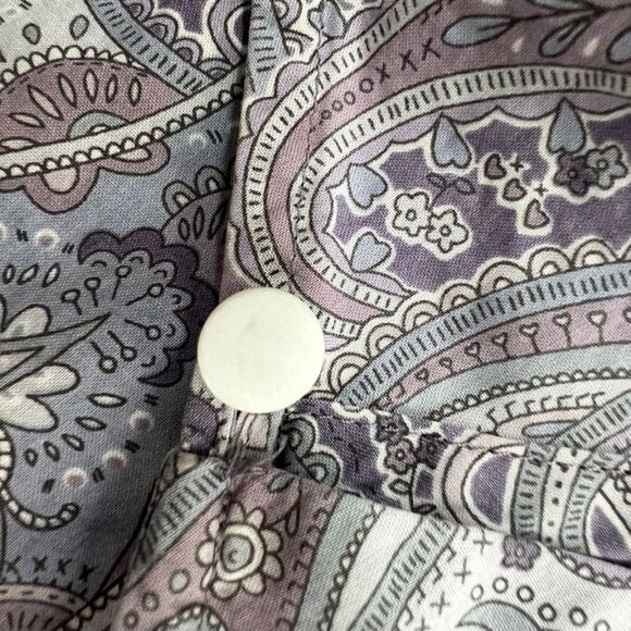 Brooks Brothers Liberty Art Purple Paisley Lightweight Tank Blouse Size 2 - Picture 9 of 10